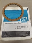 Nos Oem 1968-81 Buick Chevy Corvette Trans Forward Clutch Drive Plate Gm 6261532 New. Price: $15.00.