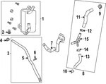 Genuine Nissan Oil Cooler Line 14055-6SX1A New. Price: $22.95.