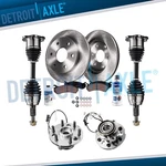 4WD Front Disc Rotors Brake Pad Wheel Hub Cv Axle For Escalade K1500 K2500 Tahoe New. Price: $399.48.