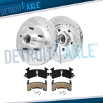 267MM Front Drilled Rotors Brake Pads For Chevy S10 Blazer Camaro Sonoma Regal New. Price: $123.04.