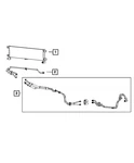 Genuine Mopar Oil Cooler Pressure And Return Hose Tube 68359845AC New. Price: $217.20.