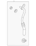 Genuine Ford Automatic Transmission Oil Cooler Hose Assembly JX6Z-7C410-H New. Price: $78.28.