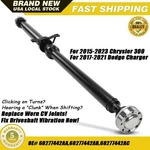 Oem Rear Driveshaft Assembly For 2015-2023 Chrysler 300 Dodge Charger 68277442AB New. Price: $240.99.