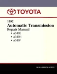 1992 Toyota A340E, A340H, A340F Factory Shop Service Manual New. Price: $39.00.