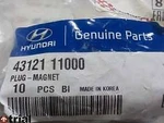 Genuine Brand New Hyundai Elantra 2011-2013 Transaxle Case Manual Plug-magnet. Price: $45.22.