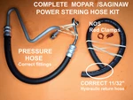 Mopar Power Steering Hose Kit 69-72 Saginaw A,b,c,e-body 318-340-383-440+ Dodge New. Price: $48.69.