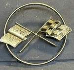 Corvette Nose Hood Cross Flag Round Emblem Gm Chevrolet 1963 1964 1965 1966 Used. Price: $29.99.