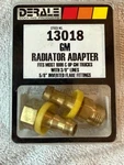 New!! Derale Cooling 13018 Gm Radiator Adaptor Fitting Kit. Price: $18.99.