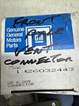 26032443 Front Axle Vent Connector Escalade, Chevy, Gmc Pickup, Yukon Nos New. Price: $30.00.