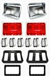 New 1967 Ford Mustang Tail Light Bezel Kit Full Set Of Lenses Gaskets Housings. Price: $209.95.