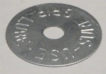 Mopar Sure Grip Tag Round Aluminum 62-67 FR834 New. Price: $14.99.