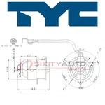 Tyc Left Engine Cooling Fan Motor For 1998-2002 Honda Accord 2.3L L4 Belts Qd New. Price: $61.76.