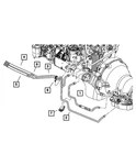 Genuine Mopar Oil Cooler Tube Return 52028918AE New. Price: $65.52.