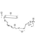 Genuine Mopar Oil Cooler Pressure And Return Hose Tube 68283400AE New. Price: $114.33.