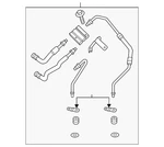 Genuine Ford Automatic Transmission Oil Cooler Hose Assembly DG9Z-7R081-K New. Price: $207.90.