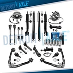 4WD Front Suspension Kit Wheel Hub Control Arm Shock For Silverado Sierra 1500 New. Price: $410.56.