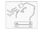 Genuine Ford Automatic Transmission Oil Cooler Hose Assembly HG9Z-7R081-B New. Price: $229.11.
