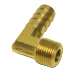Derale Pipe Fitting 98234; Adapter Brass 3/8 Npt Male To 1/2 Hose Barb 90 Deg New. Price: $20.40.