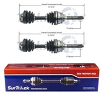 Surtrack Pair Set Of Front Cv Axle Shafts For Isuzu Trooper 4WD 1992-1994 New. Price: $168.95.