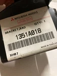 Oem Genuine Mitsubishi 1351A018 Bracket, Radiator, Lower, Right-hand Brand. Price: $21.34.