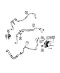 Genuine Mopar Oil Cooler Pressure And Return Hose Tube 68273168AE New. Price: $167.83.