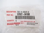 Genuine Oem Toyota 32922-04100 Automatic Transmission Oil Cooler Tube 15 Tacoma New. Price: $61.69.