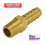 Derale 98100, One Natural Brass Straight Hose Barb Fitti Ng 1/4 Npt M X 3/8 New. Price: $27.57.