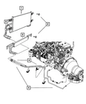 Genuine Mopar Oil Cooler Tube And Hose 55056951AC New. Price: $309.72.
