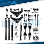 4WD Front Wheel Bearing Hubs Cv Axle Control Arm Shock For Sierra Silverado 2500 New. Price: $595.53.
