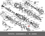 Genuine Oe Hub, Transmission Clutch, NO.3, 333930K010 For Toyota 33393-0K010 Neu. Price: $84.71.