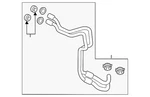 Genuine Ford Automatic Transmission Oil Cooler Hose Assembly KV6Z-7R081-A New. Price: $140.42.