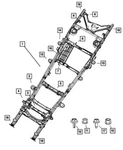 Genuine Mopar 2004-2009 Dodge Durango Front Transmission Cross Member 68042235AA New. Price: $227.60.