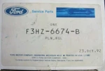 Nos Ford F3HZ-6674-B Oil Pump Relief Valve Plunger 1994-97 FD1460 8.3L Diesel Used. Price: $28.65.