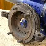 1933-1934 Ford Flathead Transmission Mount Bearing Retainer T-bolts Plate Frame Used. Price: $69.00.